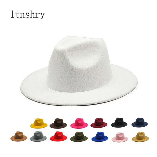 She's Savvy Women's Felt Big Brim Fedoras