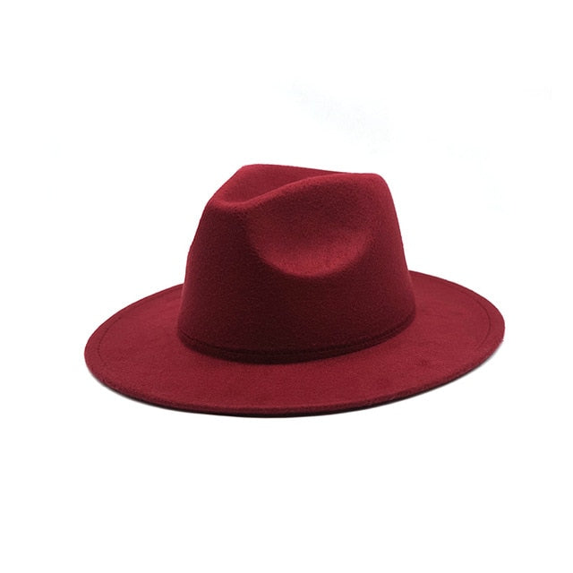 She's Savvy Women's Felt Big Brim Fedoras