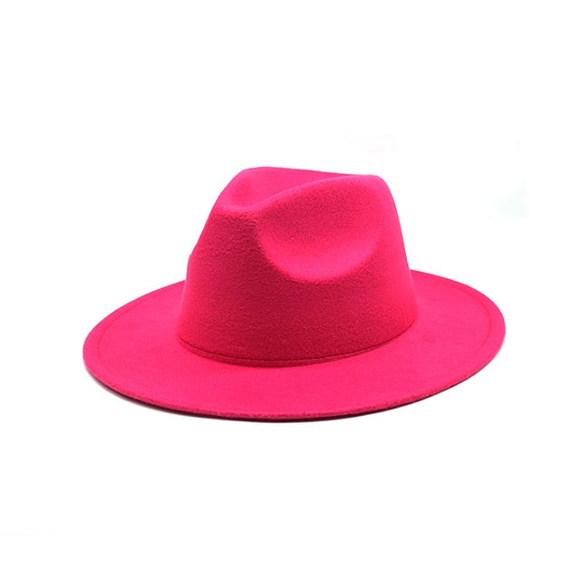 She's Savvy Women's Felt Big Brim Fedoras